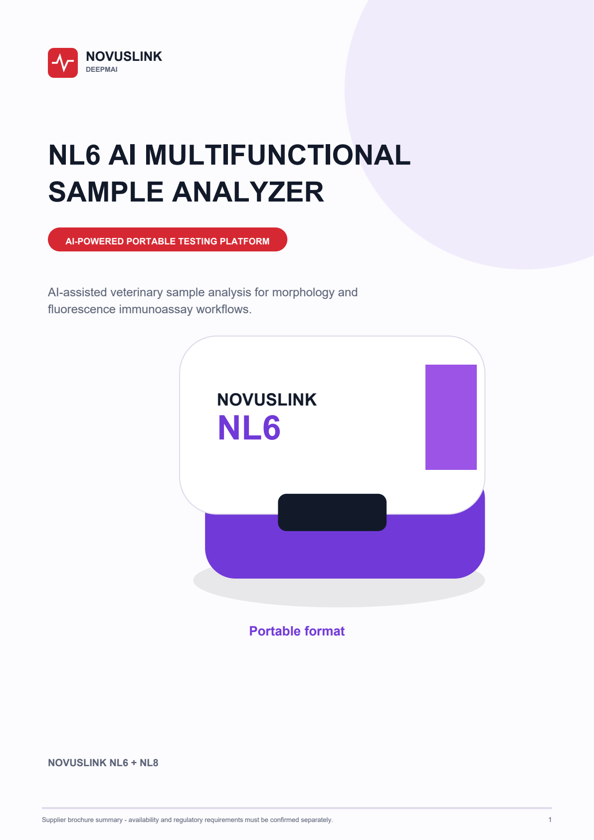 NovusLink NL6 English product brochure cover